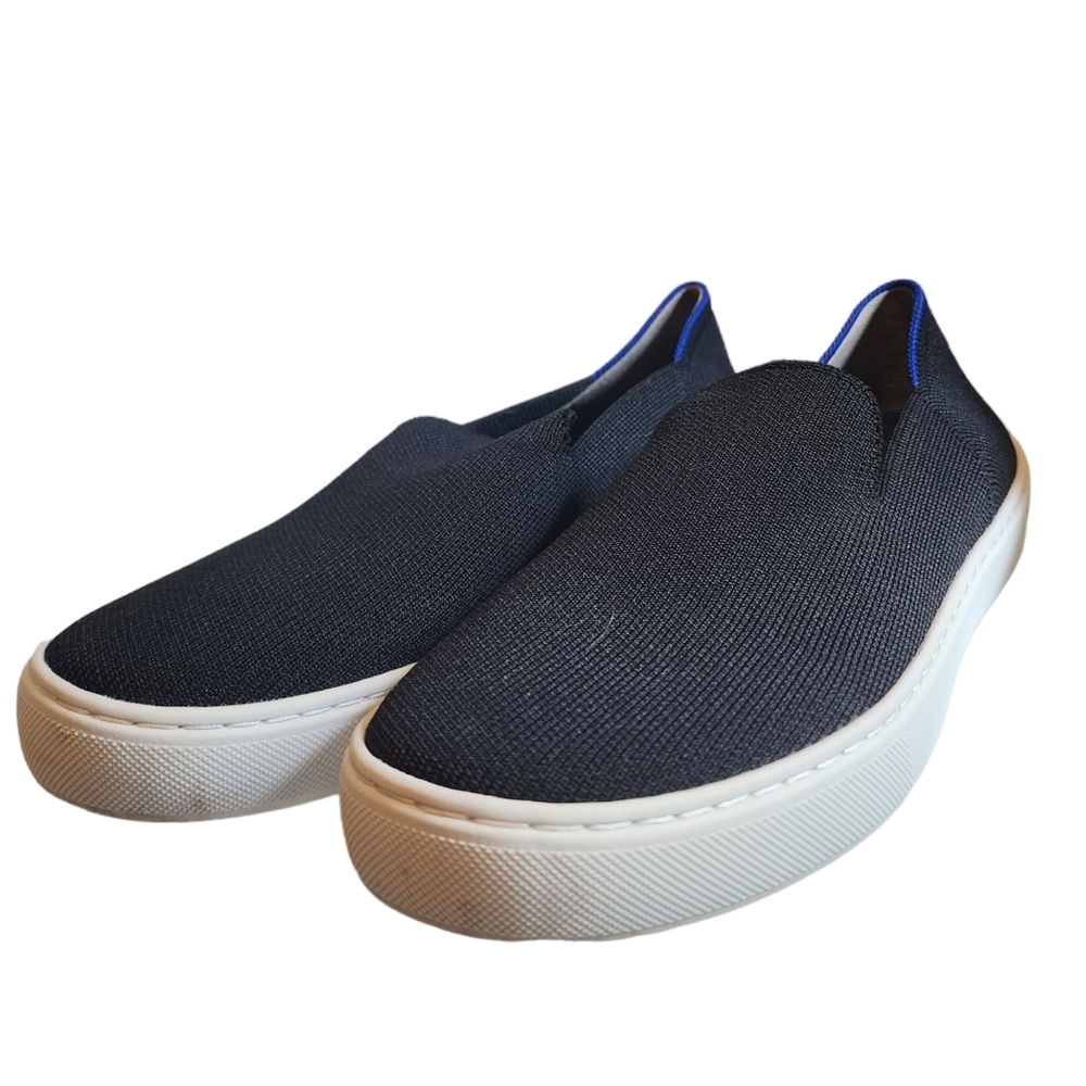 Rothy Black Solid Accented Blue The Original Slip… - image 5